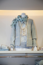 feminine Farbkombination in blau beige